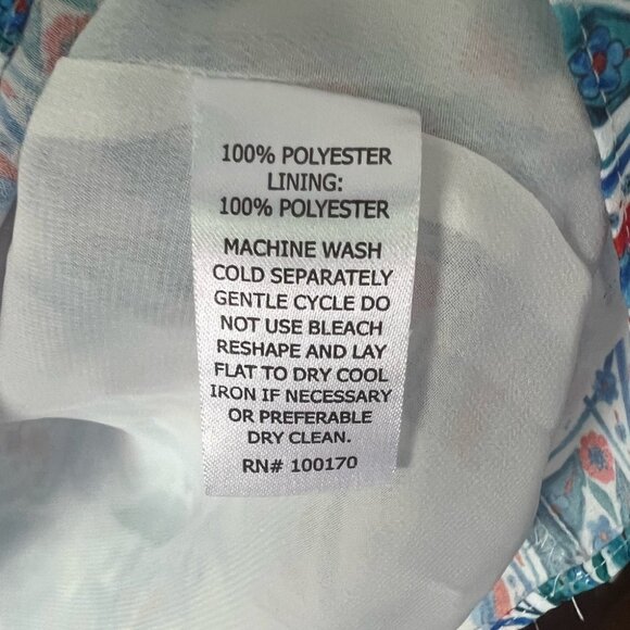 Adrienne Vittadini Women’s Floral Print Sleeveless Blouse Top Size M - Picture 3 of 4